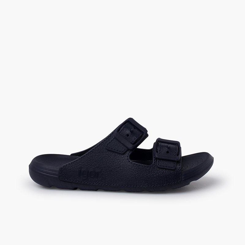 Tongs double boucle semelle EVA Bleu Marine