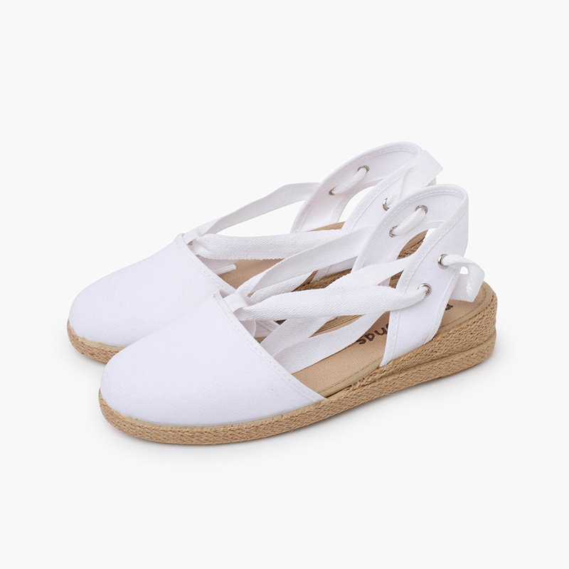 Pisamonas Espadrilles Compensées Fille Et Femme Avec Boucle - Chaussures Espagnoles Confortables