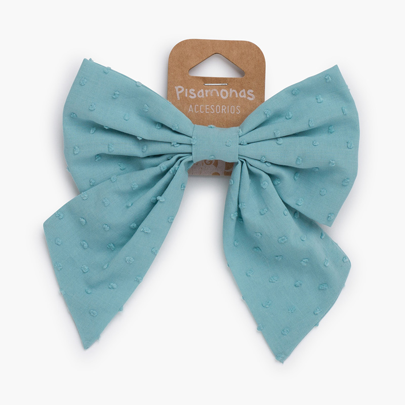 Nœud plumeti bec de canard vert eucalyptus