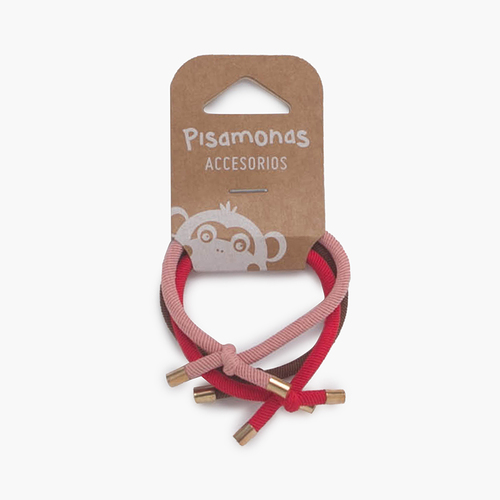 Gomas lisas para el pelo Rouge/Rose/Marron