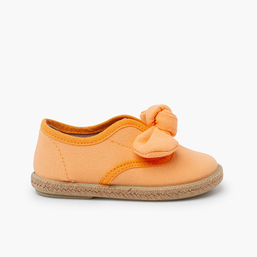Baskets nœud semelle en jute Mandarina