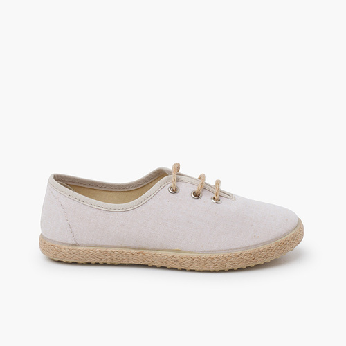 Derbies semelle espadrille Sand