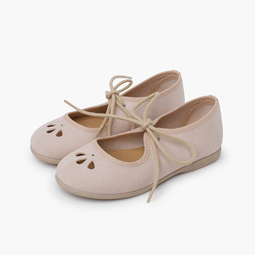 Chaussures babies ruban fin motif découpé Sand