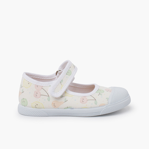 Chaussures babies à motifs fermeture auto-agrippante Frutas