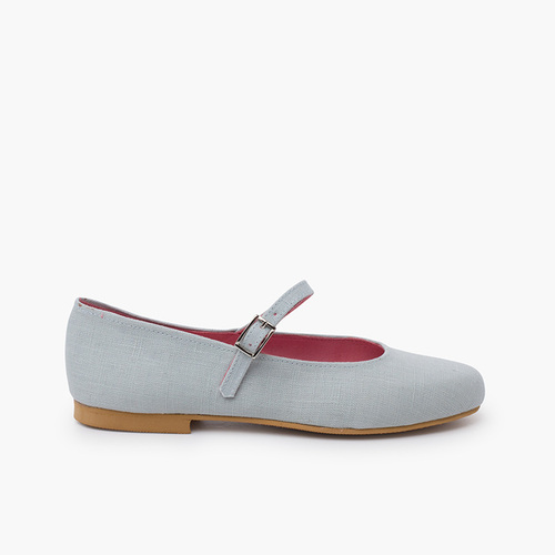Chaussures babies en toile semelle classique Bleu Nuage