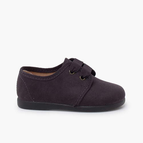Derbies serratex lacets en faya Gris