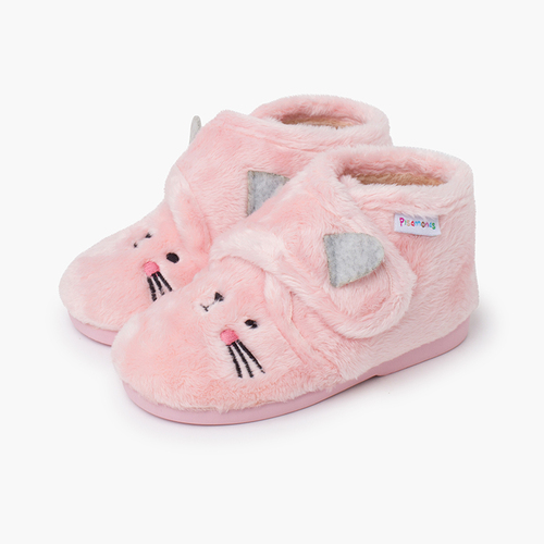 Chaussons animaux peluche Rose