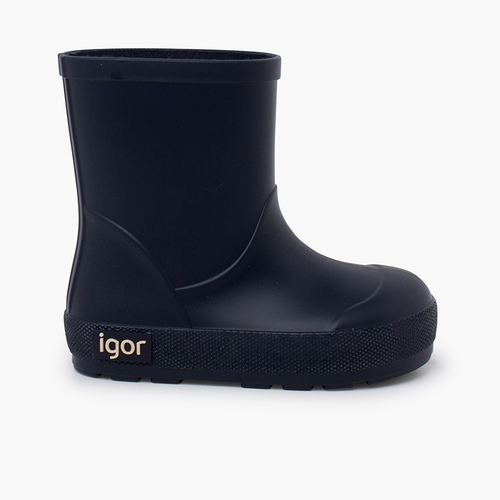 Bottes pluie souples enfants semelle fine Bleu Marine