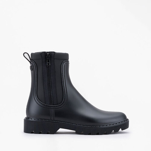 Bottines pluie femme doublure intérieure douce Noir
