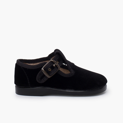 Salomés velours boucle Noir