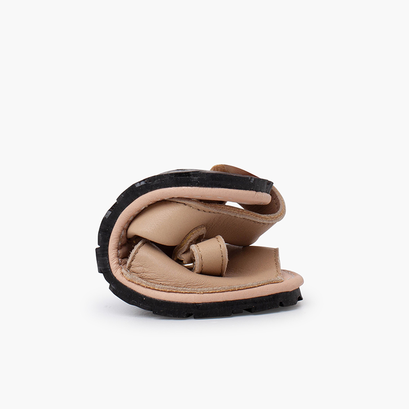 Sandales avarcas souples enfants semelle flexible Beige