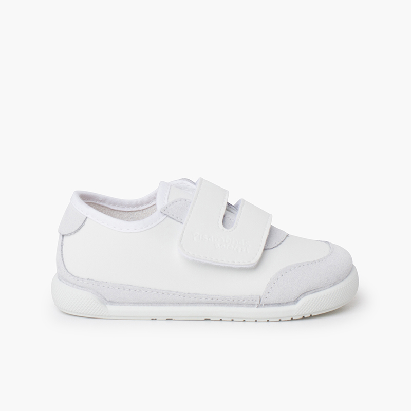 Baskets barefoot combinées semelle blanche Blanc