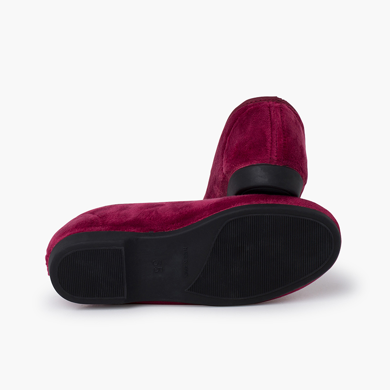 Pisamonas Chaussures Venitiennes Velours Avec Broderie Noir