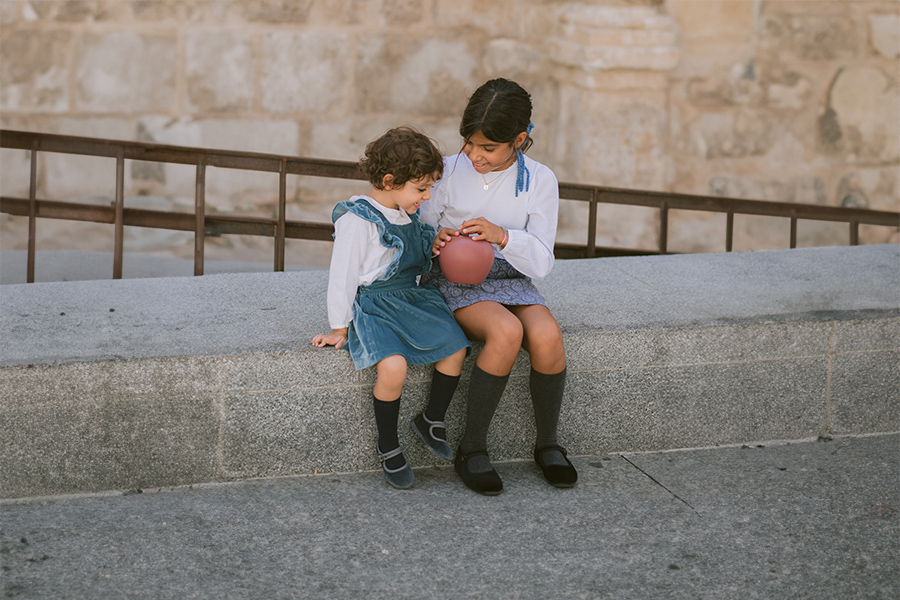 Babies velours boucle dorée vieillie