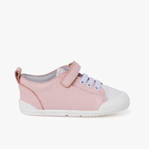 Chaussures Blanditos à lacets et à scratch Rose