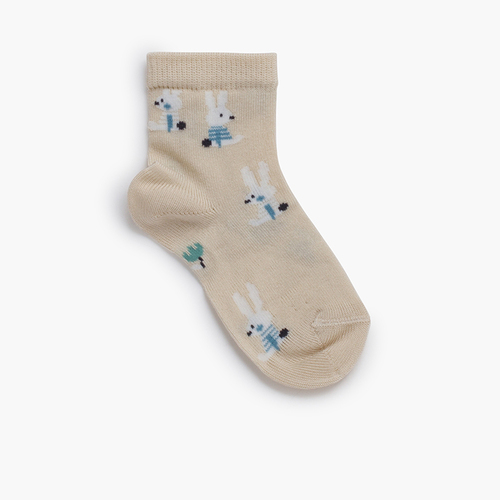 Chaussettes courtes lapins Lin