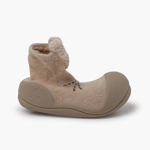 Chaussures bébé bout arrondi Attipas Sable lapin