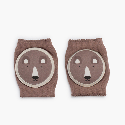 Genouillères rampantes bébé animaux Attipas Marron ours