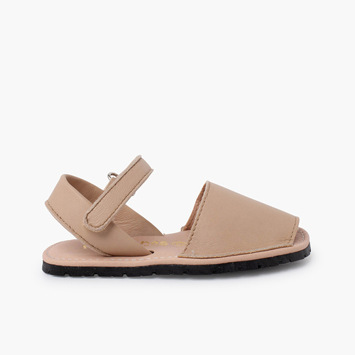 Sandales avarcas souples enfants semelle flexible Beige