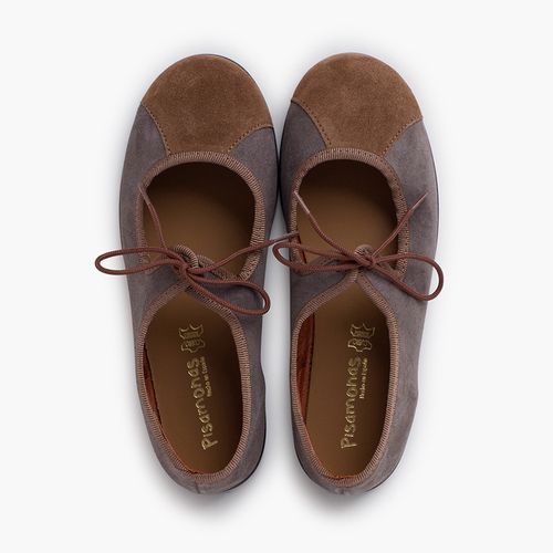 Chaussures babies bicolores lacet fin Gris