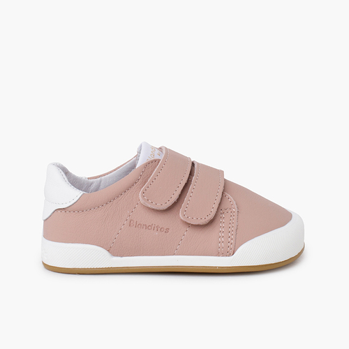 Baskets Blanditos talon contrasté Rose