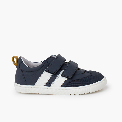 Baskets Blanditos bandes latérales grandes tailles Bleu marine et blanc