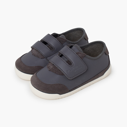 Baskets barefoot combinées semelle blanche Gris