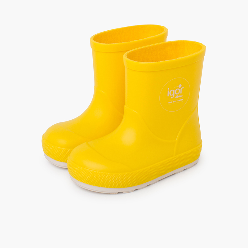 Bottes de pluie yogi nautique barefoot Jaune