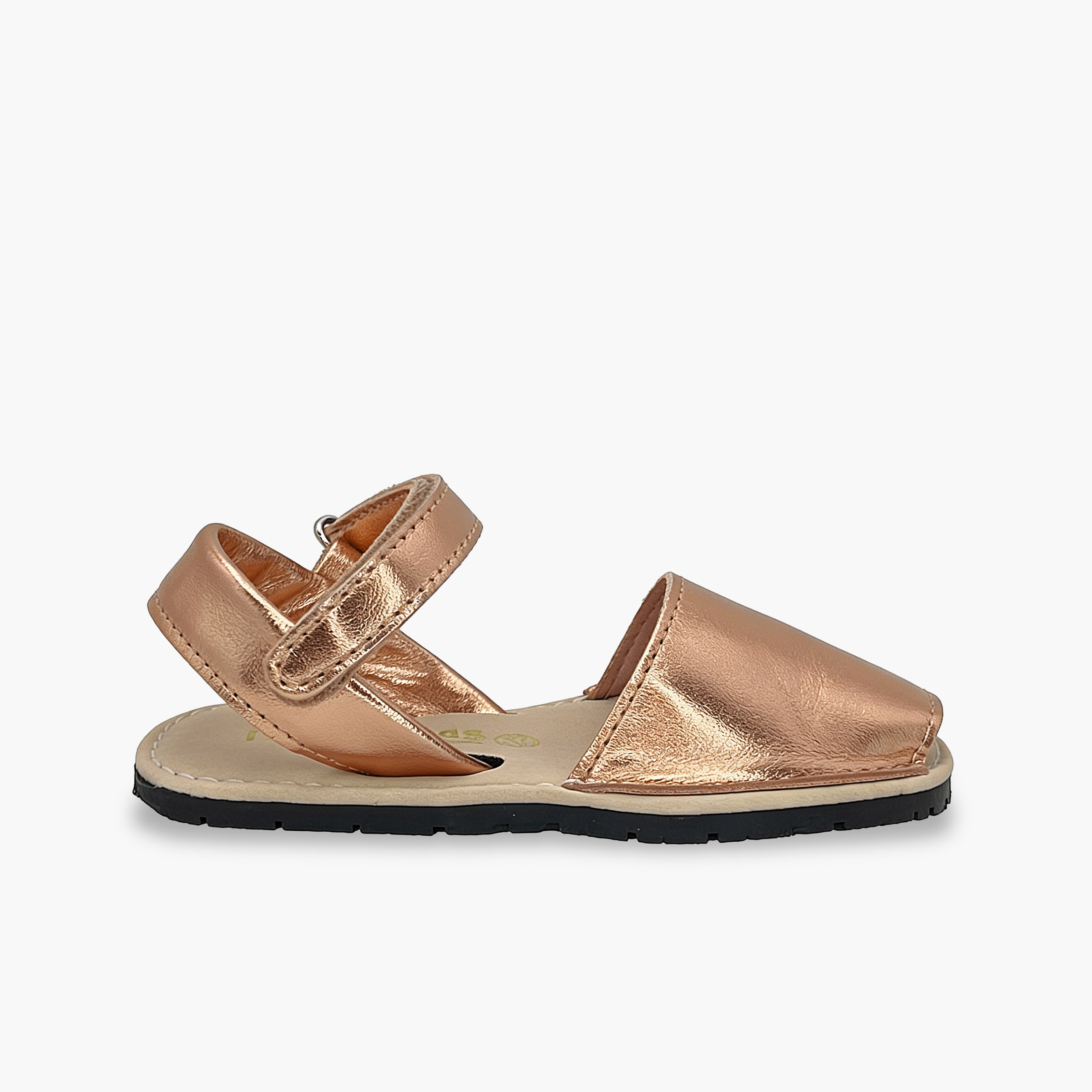 Sandales avarcas souples métallisées semelle flexible Bronze
