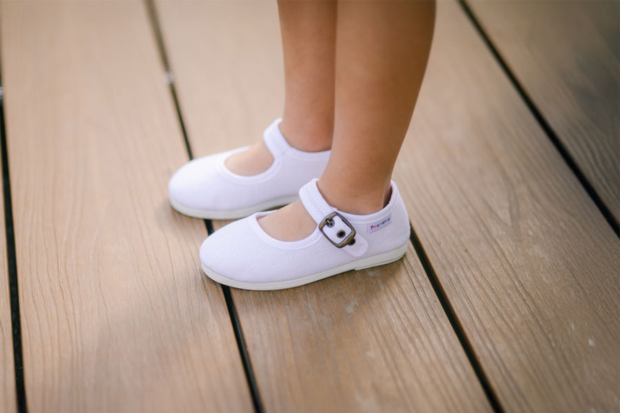 Chaussures babies flexibles lin boucle
