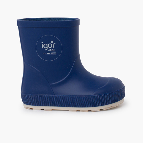 Bottes de pluie yogi nautique barefoot Bleu denim