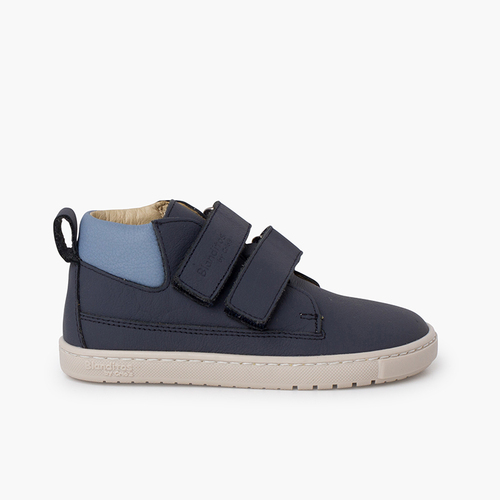 Bottes Blanditos double fermeture scratch Bleu Marine