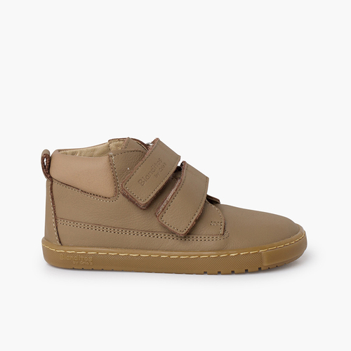 Bottes Blanditos double fermeture scratch Taupe