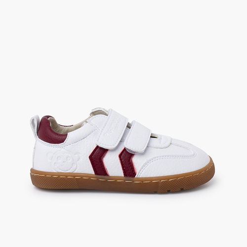 Baskets barefoot enfants bandes latérales Bordeaux