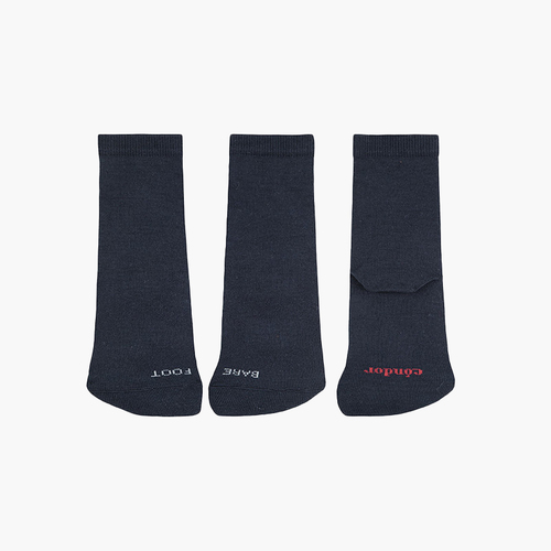 Chaussettes barefoot unies Bleu Marine