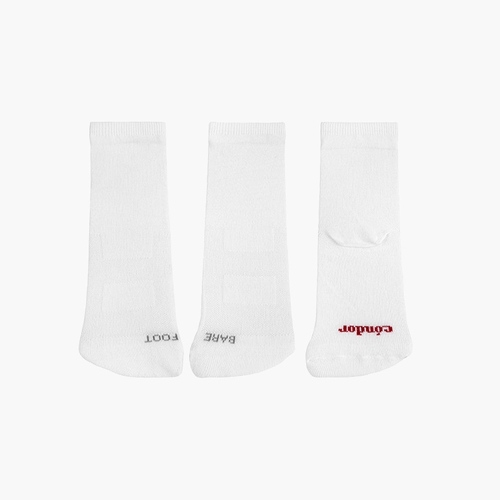 Chaussettes barefoot unies Blanc