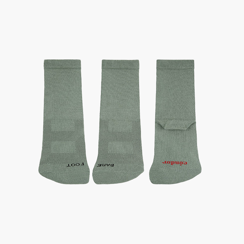 Chaussettes barefoot unies Lichen