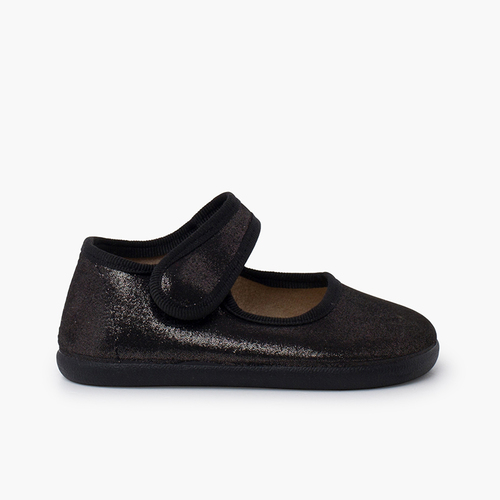 Babies barefoot brillance fermeture scratch Noir
