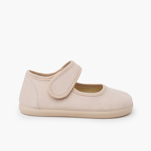 Chaussures babies barefoot lin fin Sable