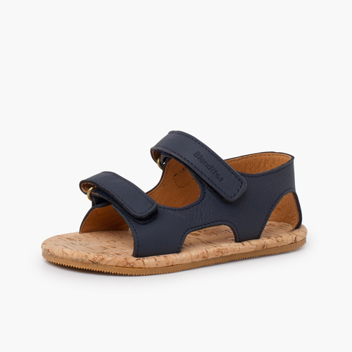 Sandales garçon semelle liège Blanditos Bleu Marine