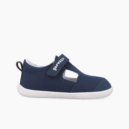 Salomés barefoot Garvalin fermeture à scratch Bleu Marine