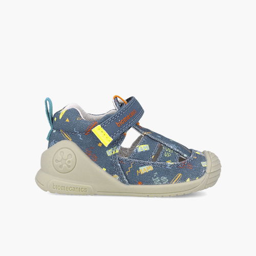 Sandalias Biomecanics primeros pasos estampado Bleu