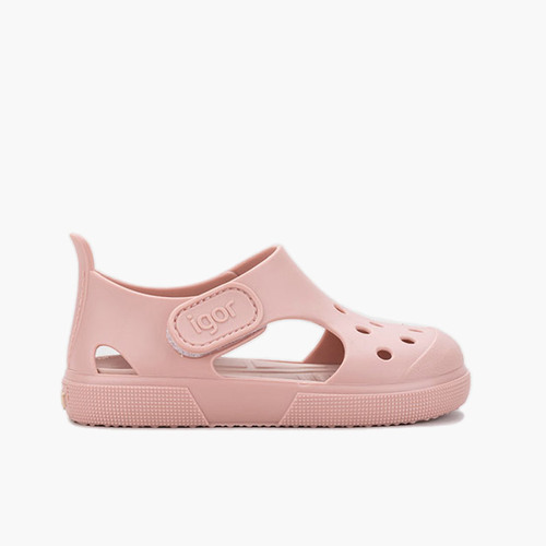 Sabots sandales caoutchouc enfants Rose Pâle