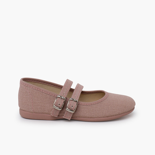 Babies lin double boucle Rose Claire
