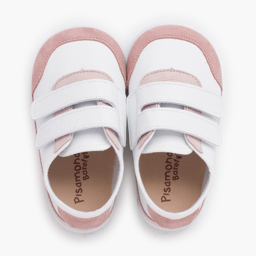 Baskets barefoot combinées Blanc et Rose