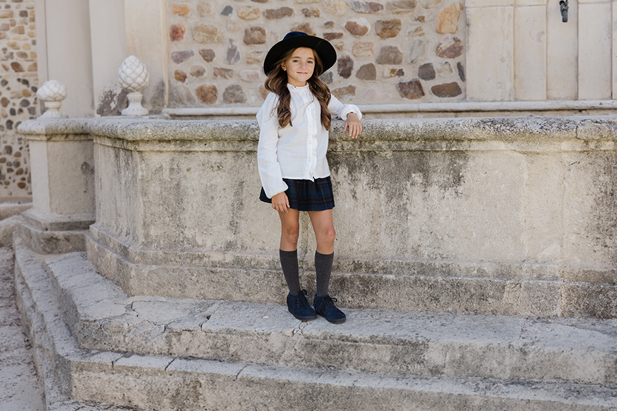 Bottes enfants suède franges bout rond