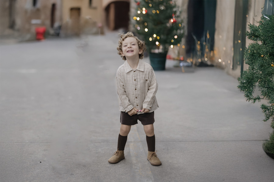 Bottes garçon barefoot lacets talon cuir