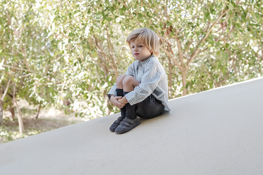 Baskets barefoot suède double scratch