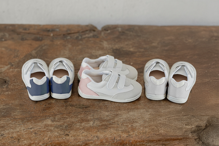 Baskets sport minimalistes talonnette couleurs