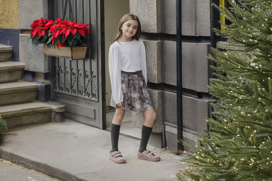 Baskets velours barefoot double scratch